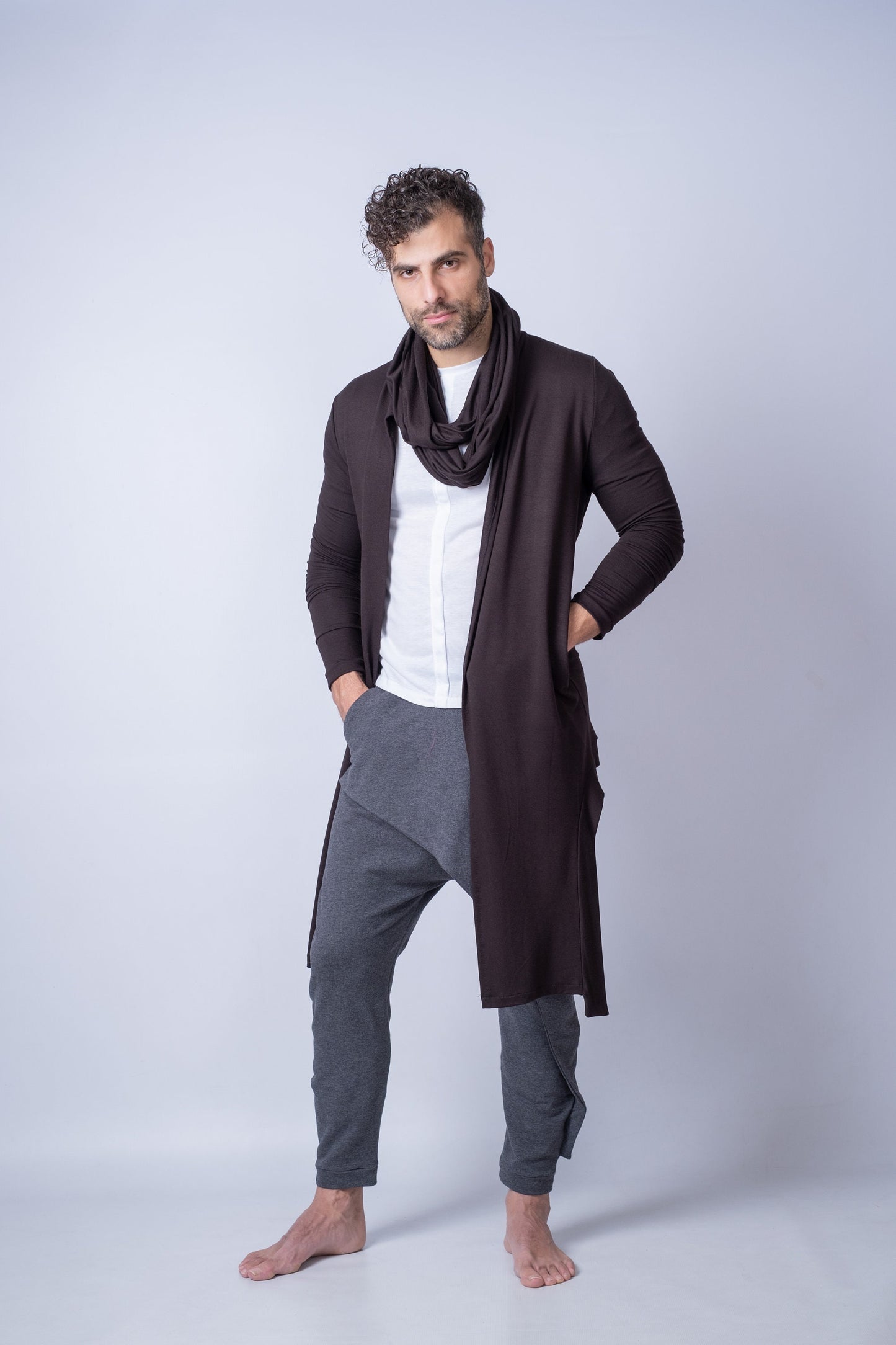 Men's Long Cardigan