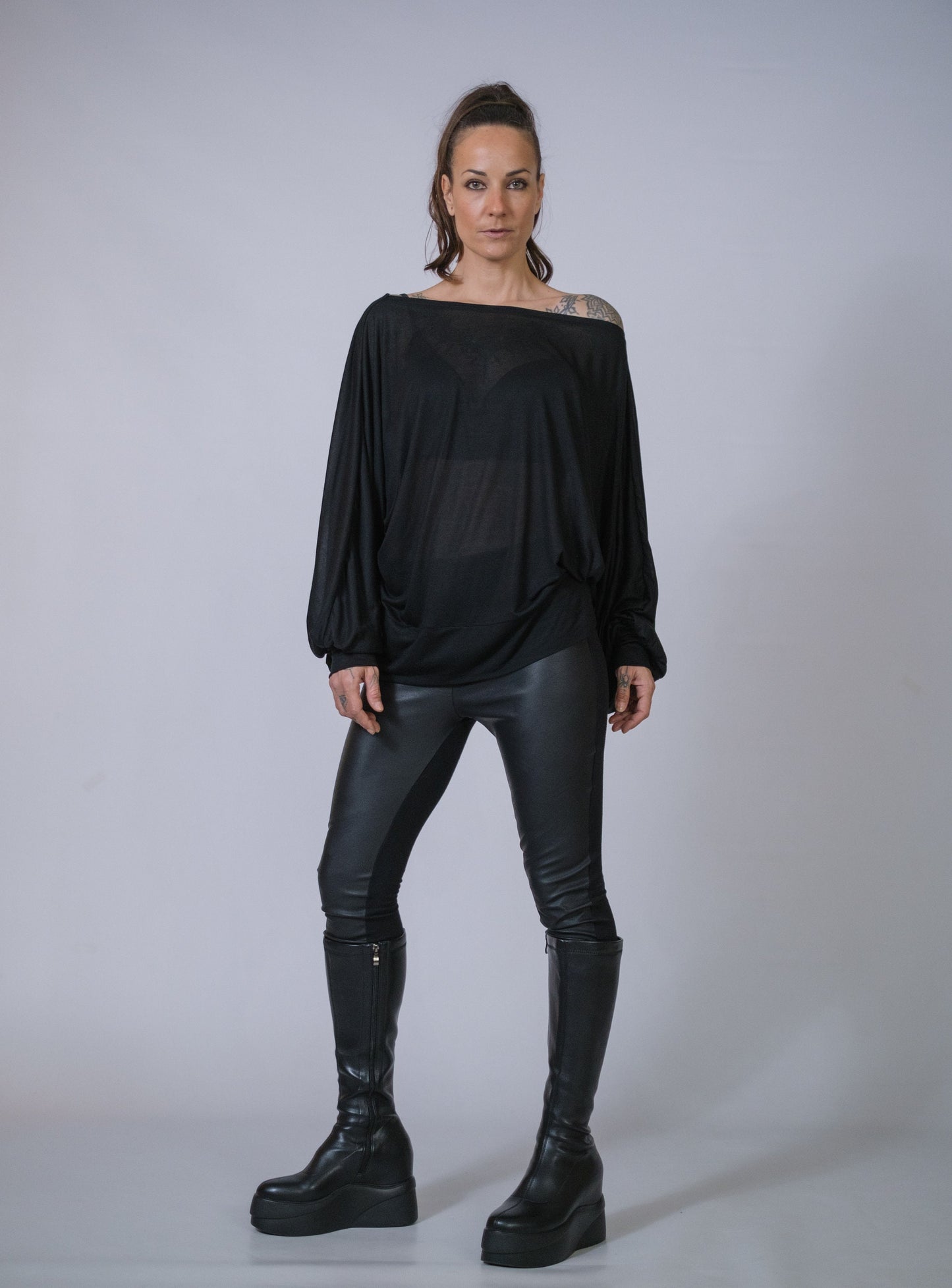 Oversized Off The Shoulder Top