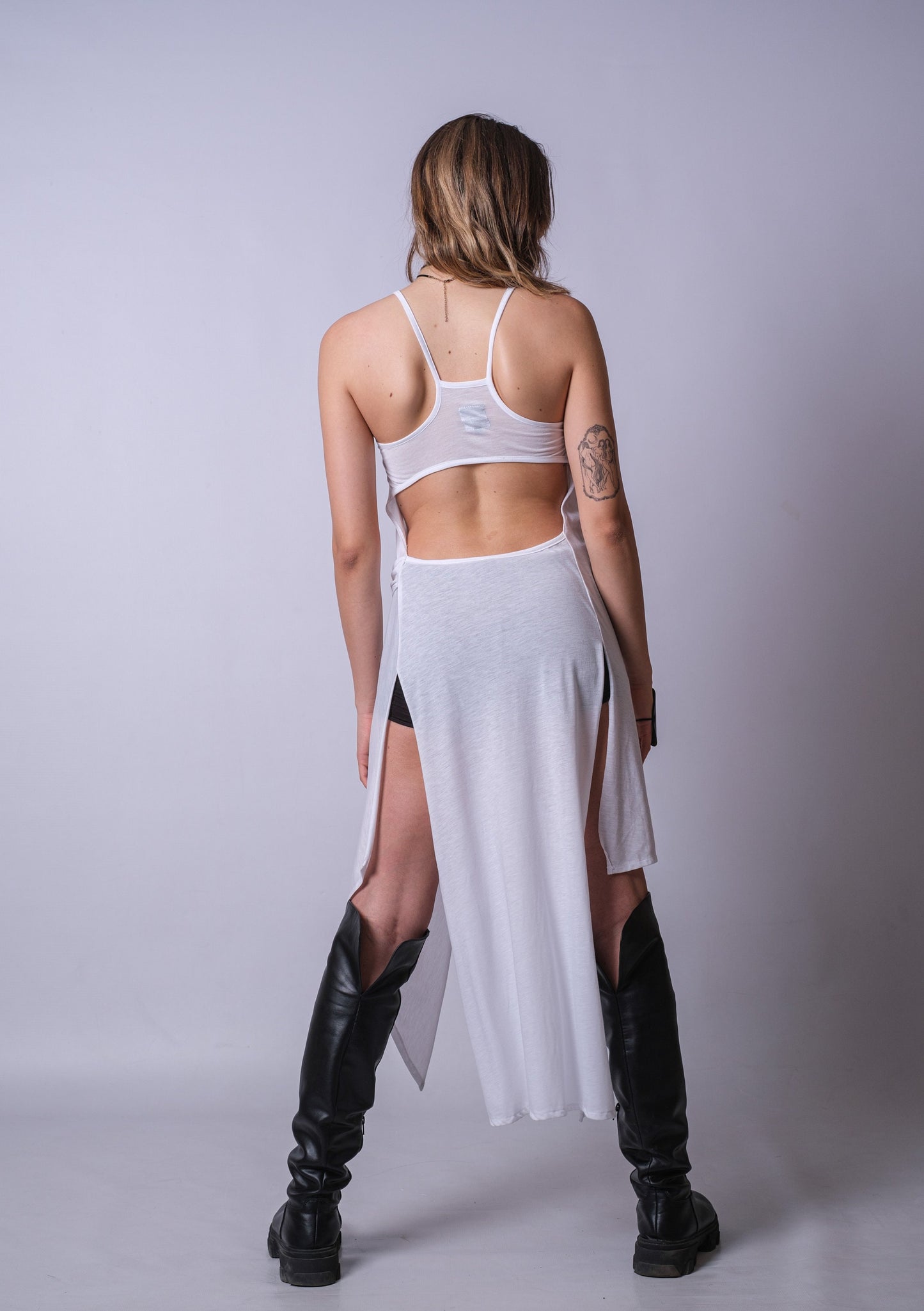 New Long Draped Asymmetric Tunic