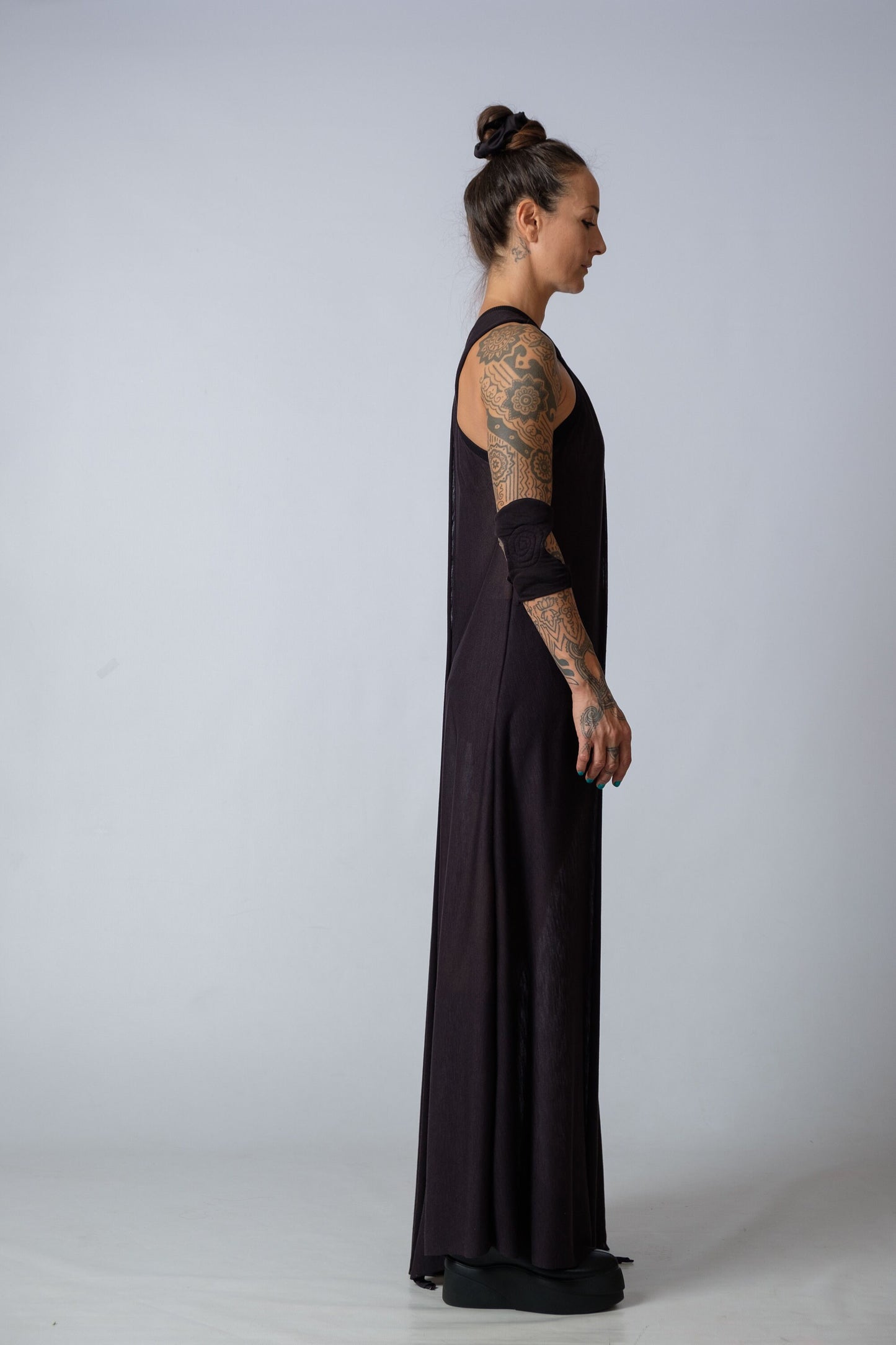 Asymmetric Sleeveless Long Tunic