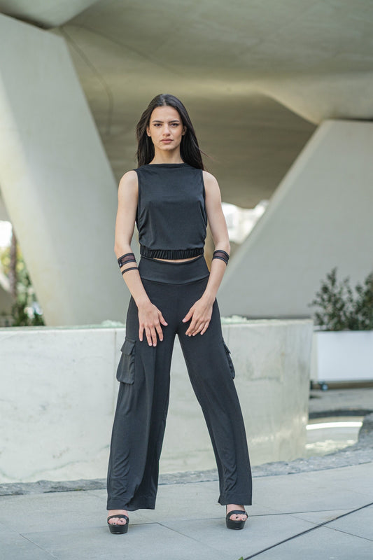 Women's Loose Cotton Cargo Pants