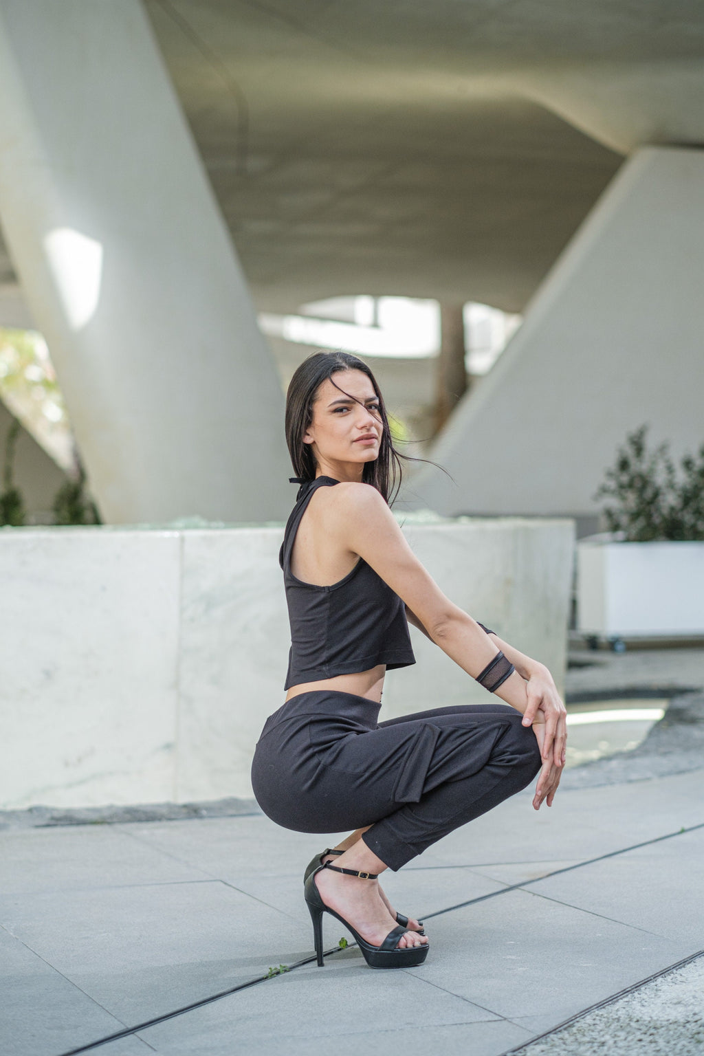 Women's Lycra High Waist Jogger Pants