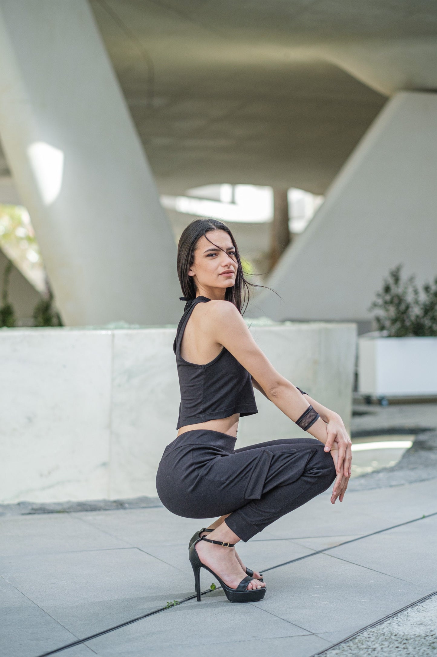 Women's Lycra High Waist Jogger Pants