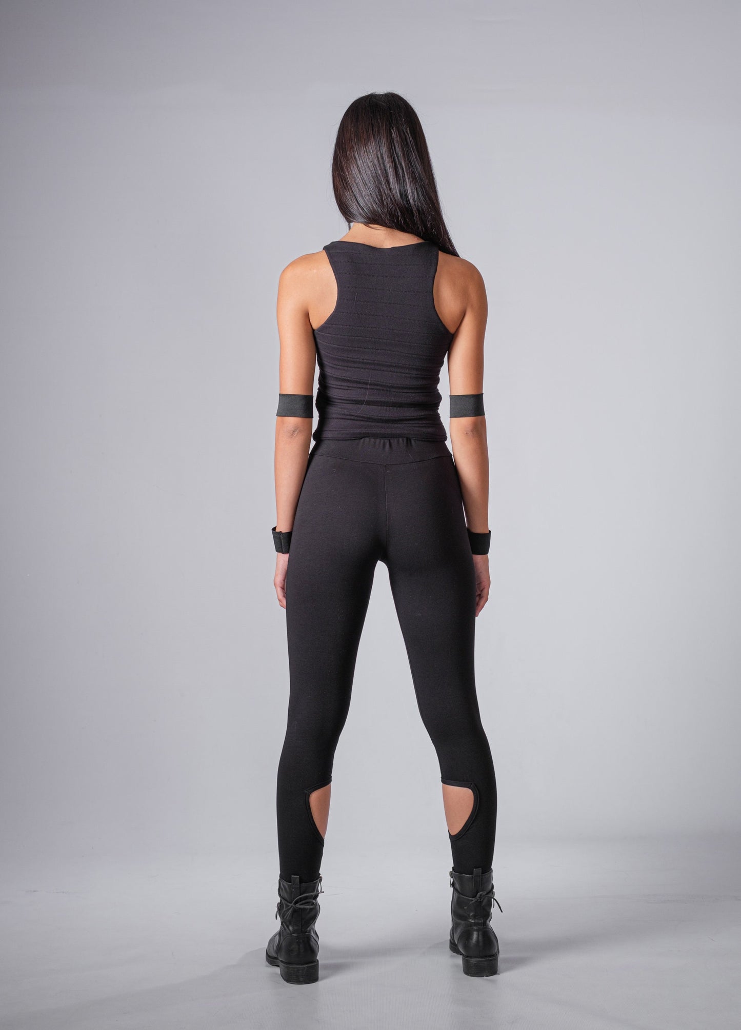 Women's Cut Out Cotton Lycra Leggings