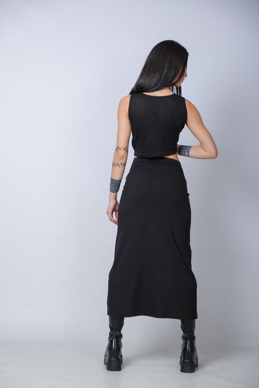 Women's Edgy Sleeveless Crop Top