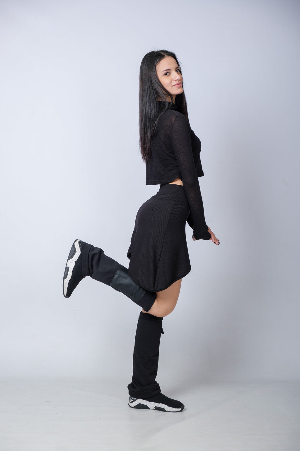 Black Boot Socks
