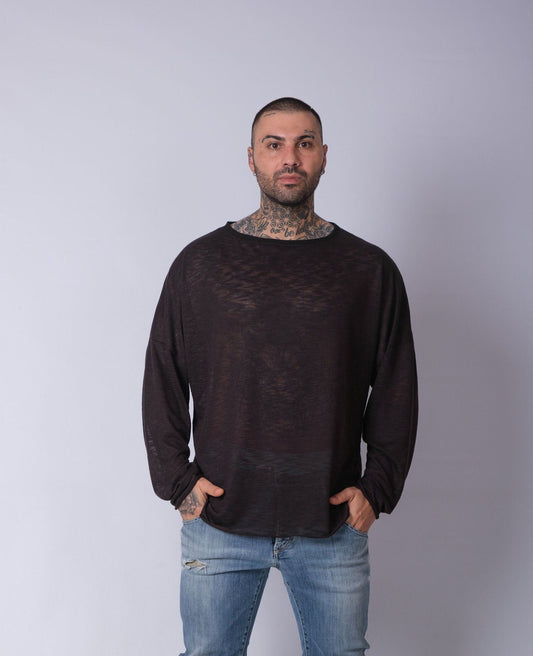 Men's Oversized Long Sleeve Shirt