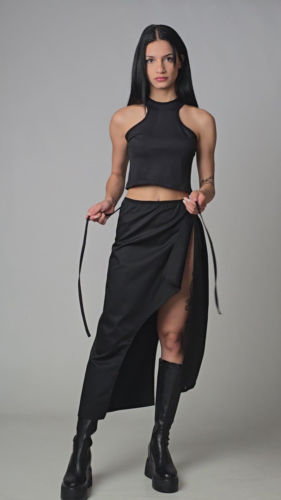 Silent Glam Wrap Skirt